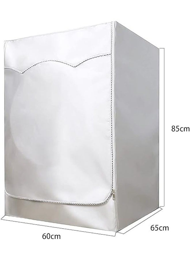 Arabest Washing Machine Cover, Washer Dryer Dustproof Waterproof Protection Case Cover Sunscreen with Zipper for Front Load Washer Protection  - Image 4