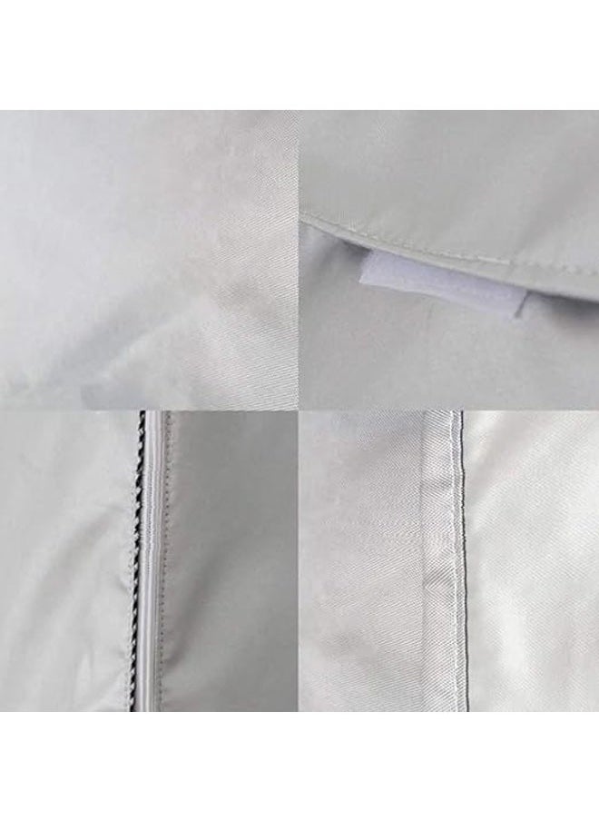 Arabest Washing Machine Cover, Washer Dryer Dustproof Waterproof Protection Case Cover Sunscreen with Zipper for Front Load Washer Protection  - Image 5