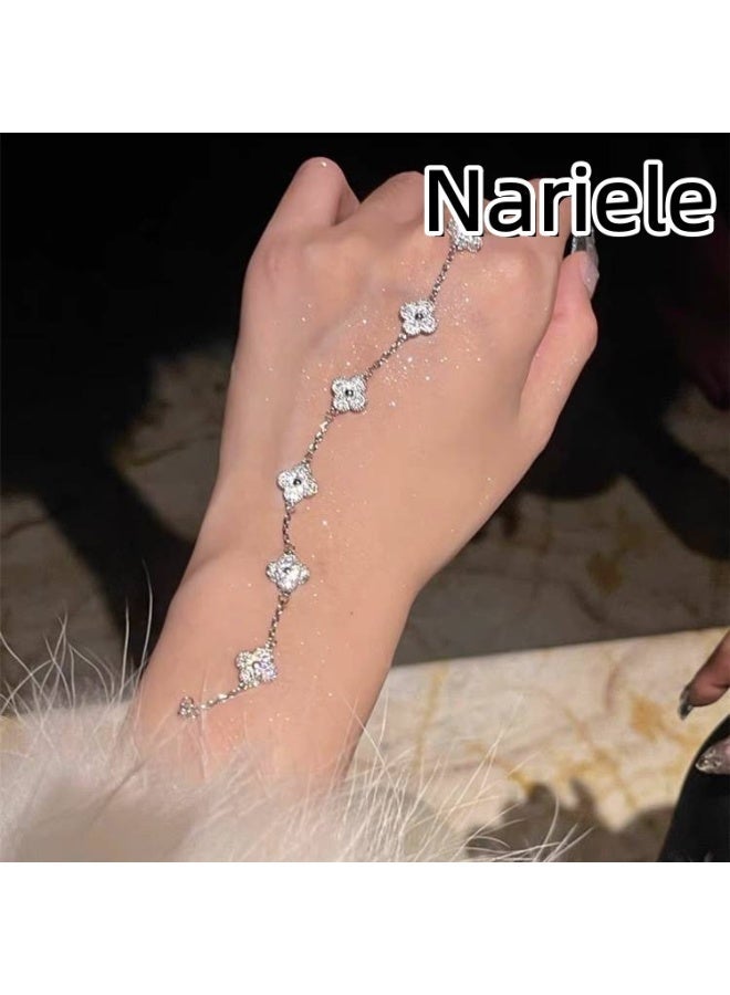 Nariele New Versatile And Minimalist Four Leaf Flower Bracelet - Image 2
