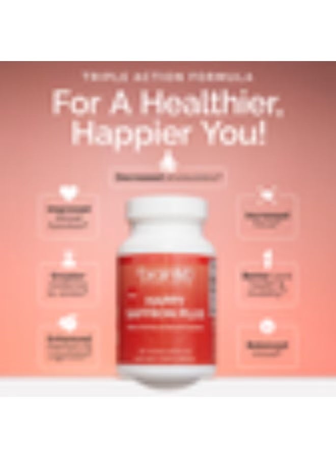 برينمد BrainMD Happy Saffron Plus – دعم المزاج والتوازن العاطفي – 90 كبسولة نباتية - Image 4