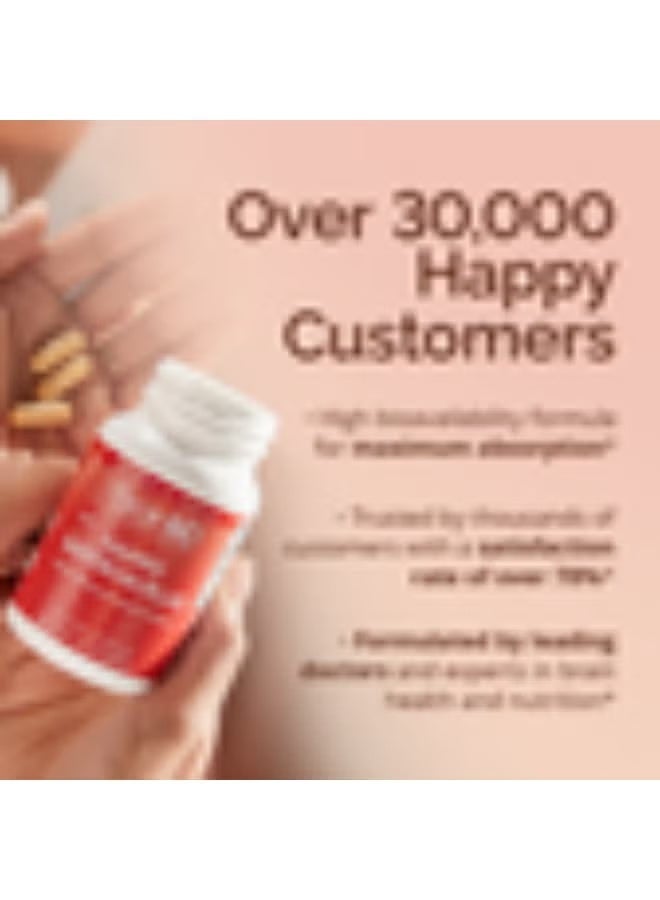 برينمد BrainMD Happy Saffron Plus – دعم المزاج والتوازن العاطفي – 90 كبسولة نباتية - Image 3