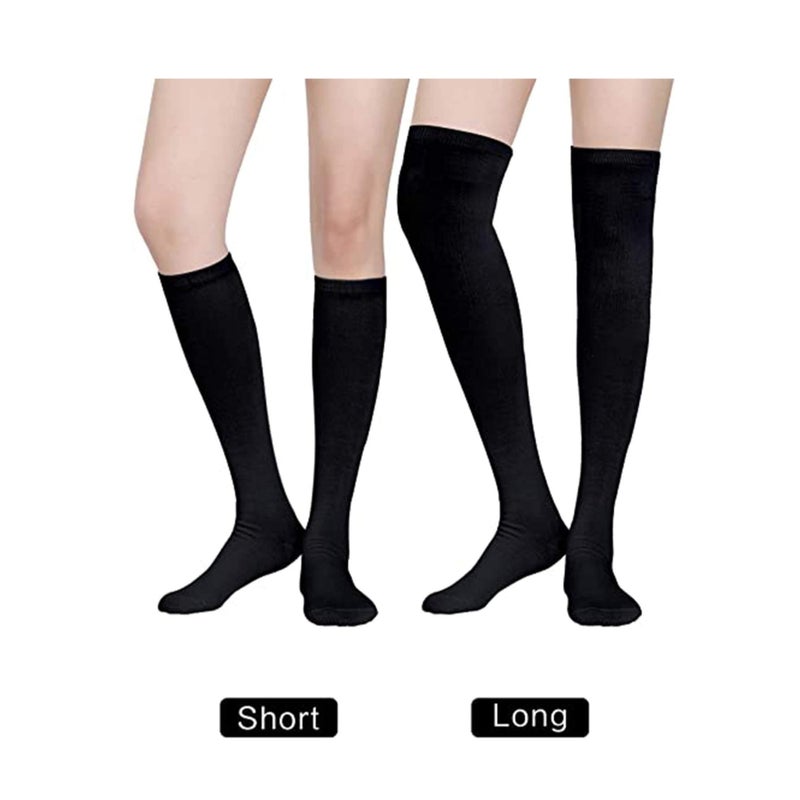 SOLARAE جوارب نسائية عالية تصل إلى الركبة جوارب عالية جوارب فخذ عالية لملابس الكوسبلاي حفلة الهالوين الاستخدام اليومي - Image 4