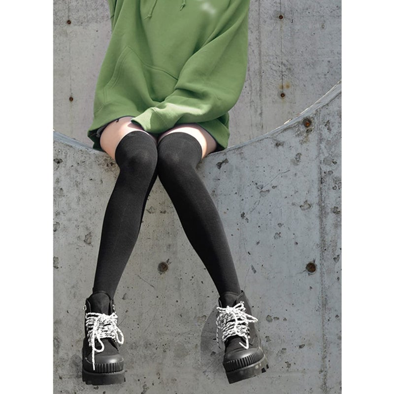 SOLARAE جوارب نسائية عالية تصل إلى الركبة جوارب عالية جوارب فخذ عالية لملابس الكوسبلاي حفلة الهالوين الاستخدام اليومي - Image 5