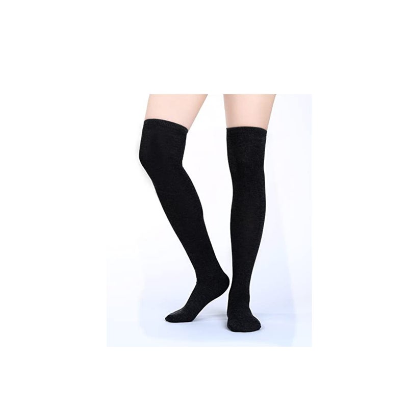 SOLARAE جوارب نسائية عالية تصل إلى الركبة جوارب عالية جوارب فخذ عالية لملابس الكوسبلاي حفلة الهالوين الاستخدام اليومي - Image 2