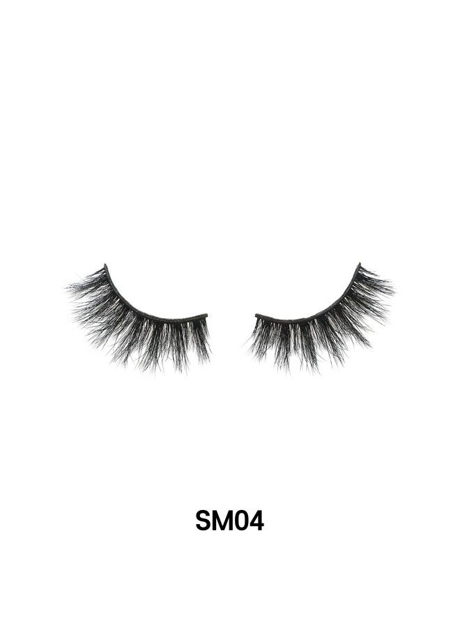 Laflare 3D SILK MINK Premium Faux Mink Eyelashes Cat Eyes Wispy Fluffy Soft as Mink Multilayered False Lashes  (SM04) - Image 3
