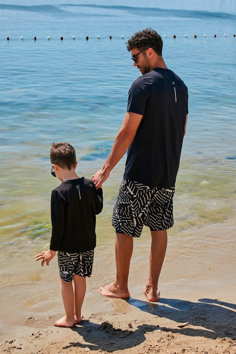 Marina Kids Black Swim T-Shirt T2343  - Image 3