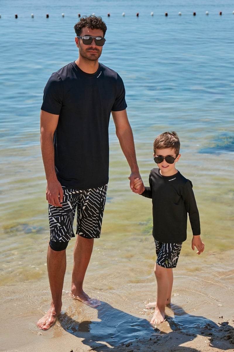 Marina Kids Black Swim T-Shirt T2343  - Image 2