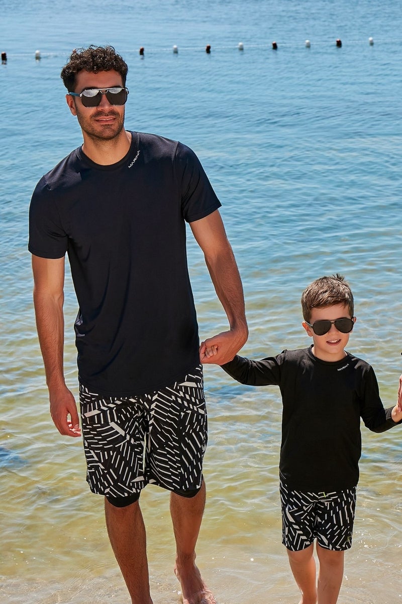 Marina Kids Black Swim T-Shirt T2343  - Image 1