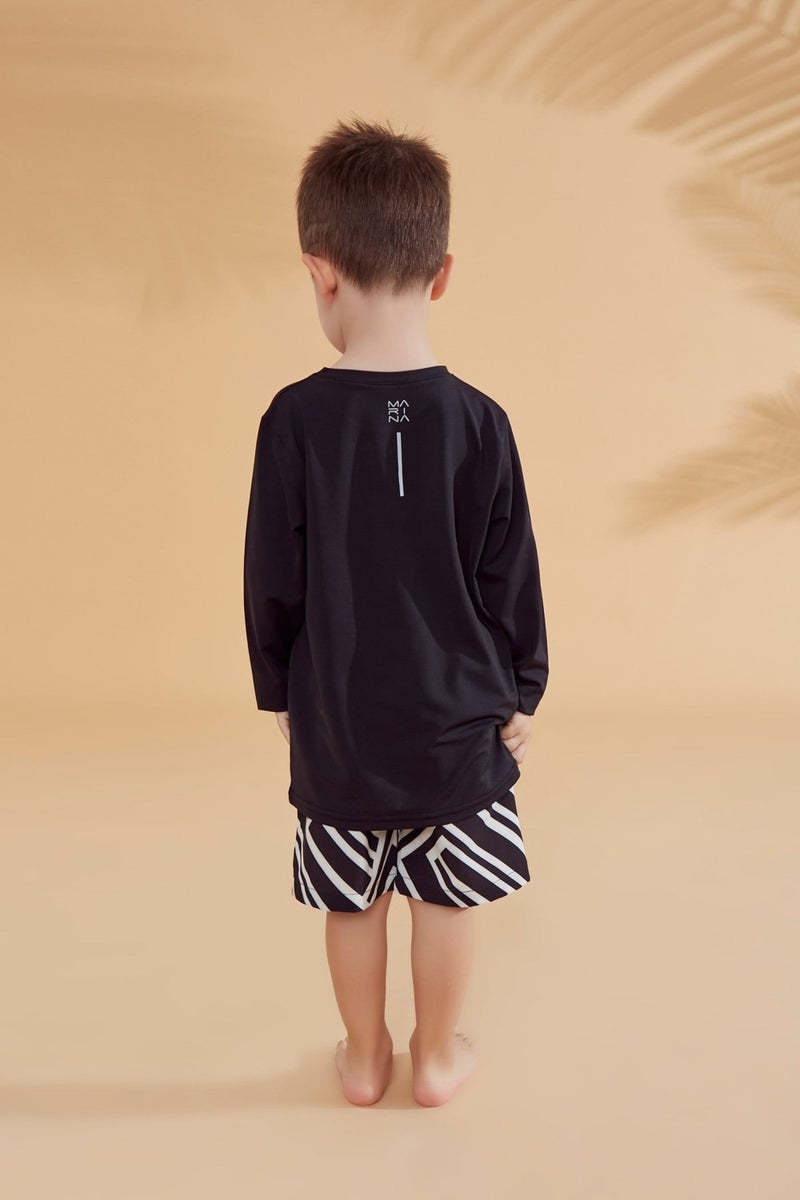 Marina Kids Black Swim T-Shirt T2343  - Image 5