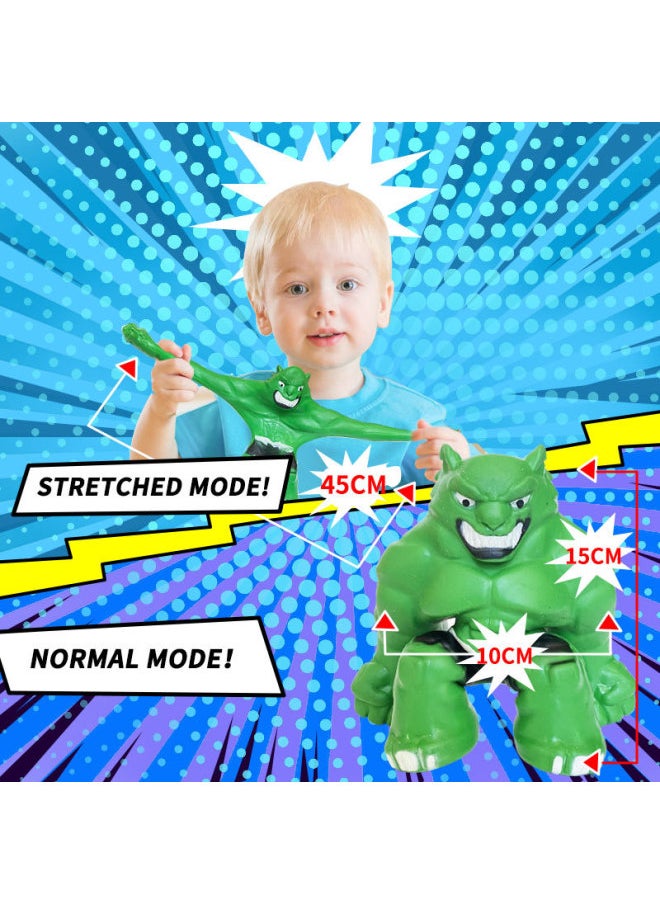 Latest Decompression Toy Tpr Vinyl Toy Vent Hero Human Animal Series Super Tough Pinch Lewang General Manager-Color:8692 Colorful Gorilla Display Box  - Image 4