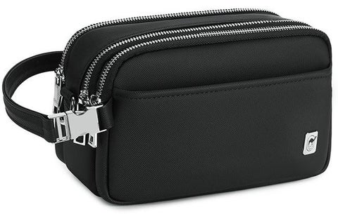 810 Stylish Men’s Handbag Organizer Clutch Business Waterproof Pouch For Travel Daily essentials Every Day Carry Bag - Black