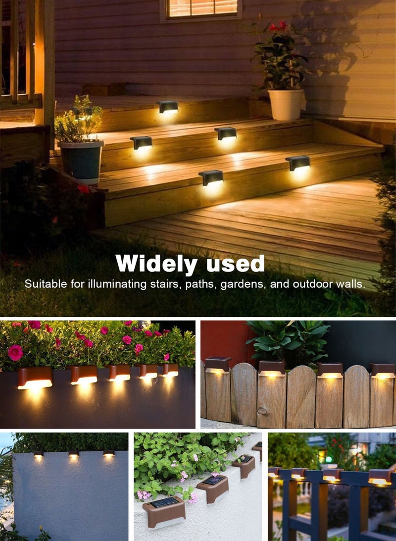 هومار كيت أضواء السطح الشمسي في الهواء الطلق، 10 حزمة من المصابيح الشمسية المقاومة للماء للدرج، الخطوة، السياج، السراينج، الساحة وباتيو - Image 4