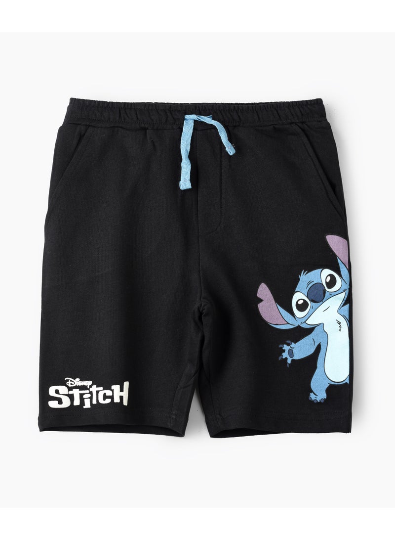 ديزني شورت مطبوع برسومات ليلو وستيتش للأولاد - Image 1