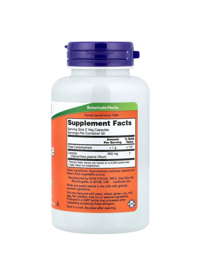 now Foods Licorice Root- 450mg(100 Capsules) - Image 2