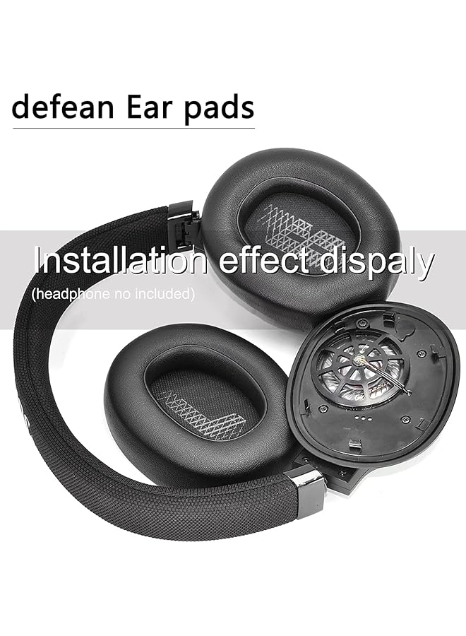 erorex Live 650 Btnc E65Btnc Ear Cushion Memory Foam Ear Pads Replacement Compatible With Jbl E65 E65Btnc Duet Nc Live 650Btnc Live 660 Btnc Headphones Black - Image 5