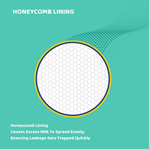 1st Step Honey Comb Lining, Super Absorbant Disposable Breast Pads with Day and Night Protection- 60 Pads - Image 5