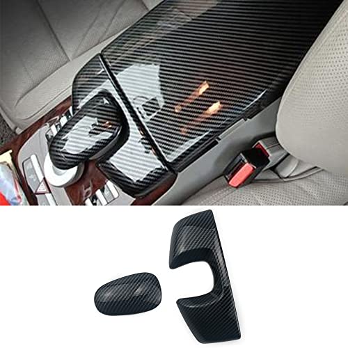 CHUANGHUI for MercedesBenz S Class W221 W222 S400 S450 S500 S550 S560 S600 Carbon Fiber Color Car Interior Center Armrest Box Cover Console Box Panel Protective Cover W221 20082013 2PCS