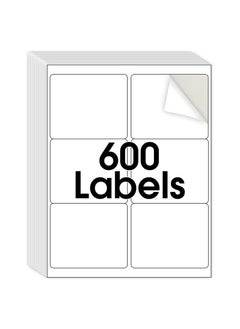 Generic 3-1/3x4 Shipping Address Labels ,for Inkjet or Laser Printer, 6 Up Sticker Labels Paper, Matte White Paper Sheets, Strong Adhesive, Dries Quickly, Holds Ink Well, 600 Lables  - Image 1