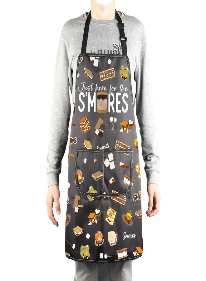 MBMSO Smores Apron S’More Lovers Gift for Smores Maker Apron Just Here for the Smores Gift for Pastry Chef Apron Camping Gift (Smores Apron-b) - Image 4
