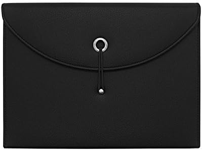 NKTM Filing Folders Pocket Folders File Folders Letter Size Folders with Pockets Expanding File Folder Pocket Folder PU Leather 13 Pockets A4 Letter Size Document Organizer - Image 1