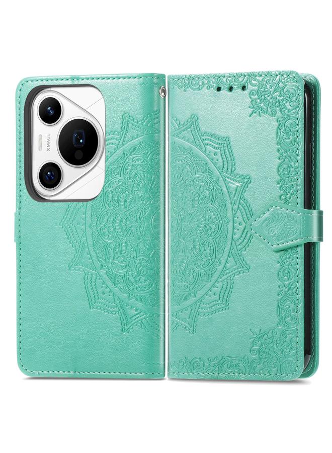 Zaboon Case For Huawei Pura 70 Pro Mandala Flower Embossed Leather Phone Case - Image 2