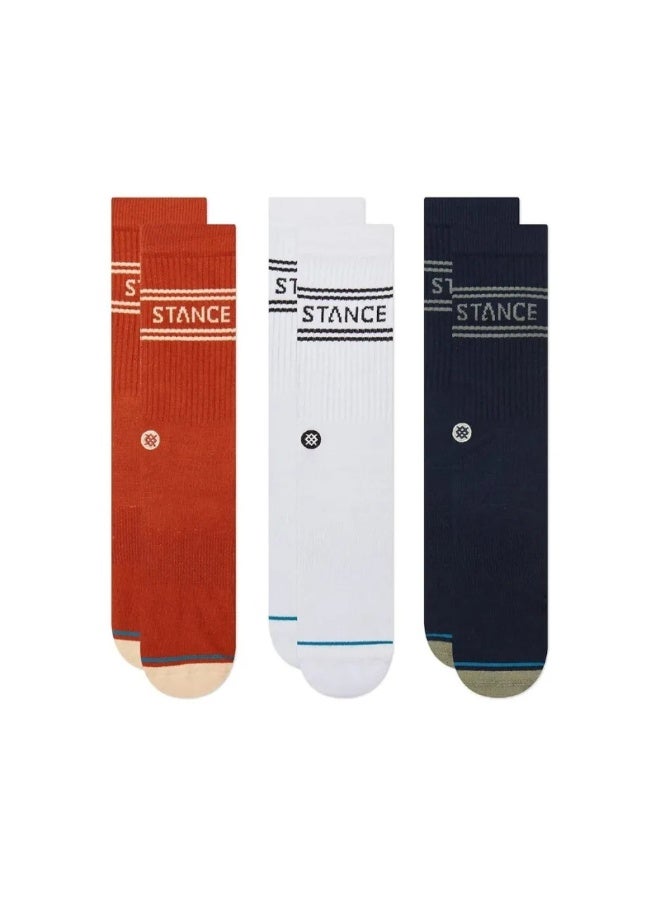 Stance Socks Basic 3 Pack Crew Indigo