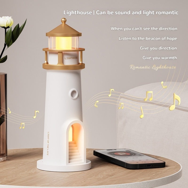 Projection Table Lamp 70*72*242mm White ABS+PC Material Symbolizes Protection And Hope - Immersive Light Sound Experience Atmosphere Night Light for Children’s Birthday Gift, Emotional Companion - Image 3