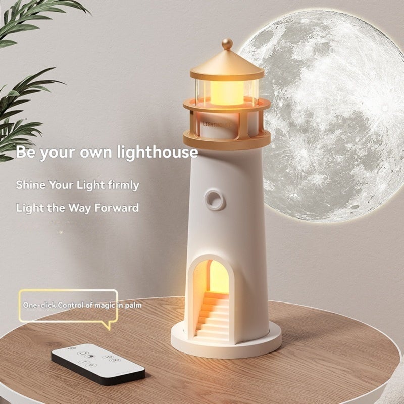 Projection Table Lamp 70*72*242mm White ABS+PC Material Symbolizes Protection And Hope - Immersive Light Sound Experience Atmosphere Night Light for Children’s Birthday Gift, Emotional Companion - Image 4