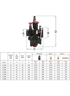 Arabest Universal Racing Carburetor 24mm for 2T 4T Engines - Ideal for Dirt Bikes, Motocross, Motorcycles, Scooters, ATVs, and Quads  - Image 2