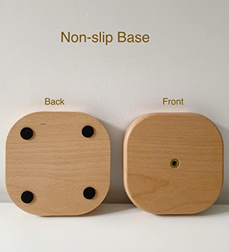 Cambiar Cute Paper Towel Holder, Wooden Kitchen Roll Stand Organizer Free Standing, Housewarming Gift Present for Friends - Image 4