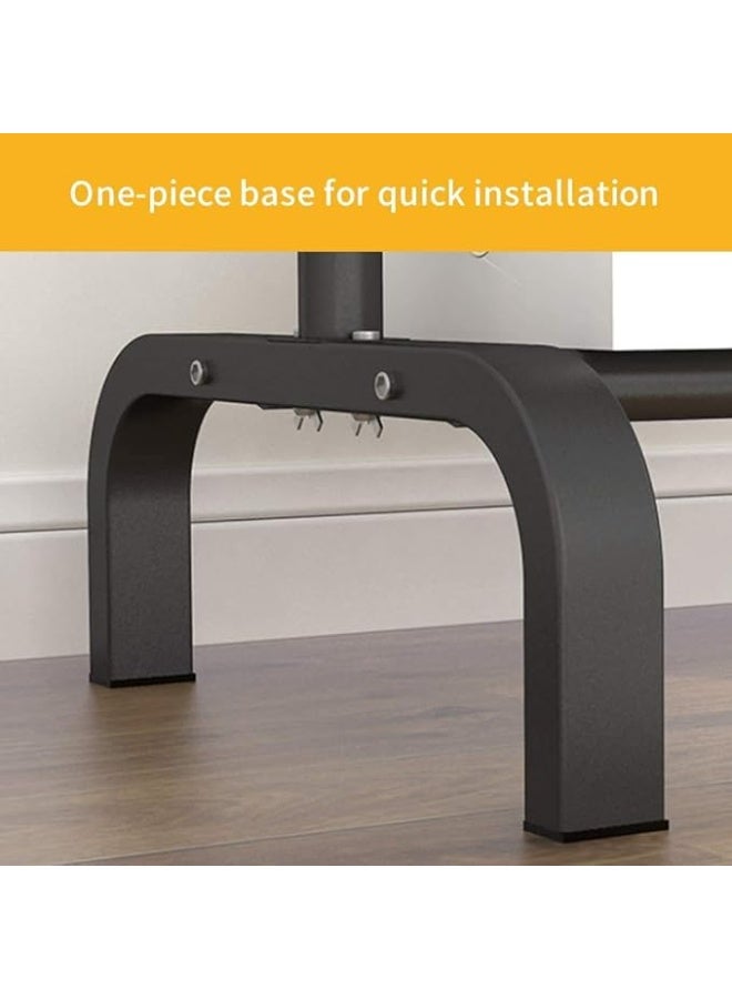 ALMUFARREJ Clothes Organizer And Holder Metal Stand Black 110x53x150cm - Image 3