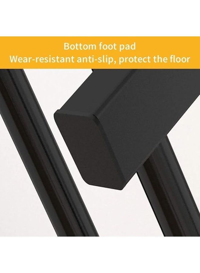 ALMUFARREJ Clothes Organizer And Holder Metal Stand Black 110x53x150cm - Image 4
