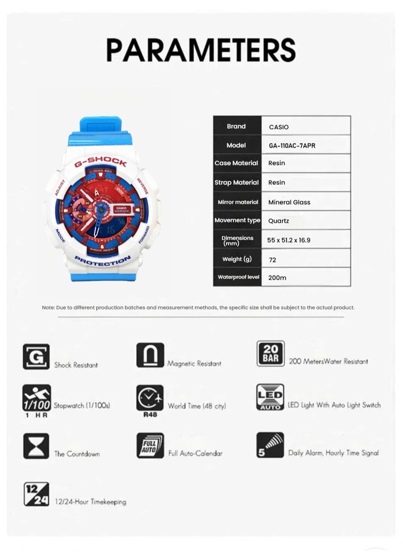 G-SHOCK G-Shock Baby-G Sports Watch Analog-Digital Black Resin Strap Waterproof Fashion Trend for Men and Women  - Image 5