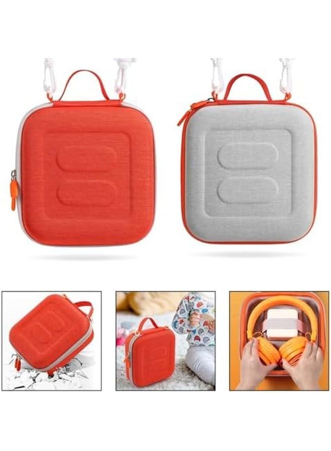 حقيبة سفر صلبة رمادية لجهاز يوتو ميني 2024 إصدار ملحقات مشغل الصوت للأطفال - Image 3