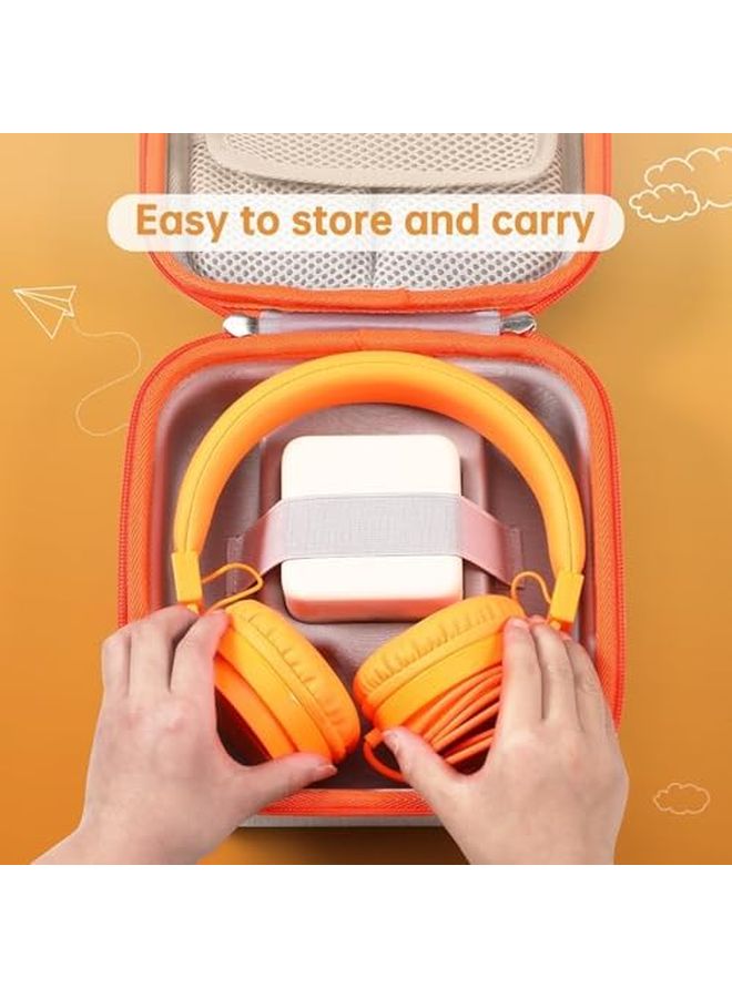 حقيبة سفر صلبة رمادية لجهاز يوتو ميني 2024 إصدار ملحقات مشغل الصوت للأطفال - Image 4