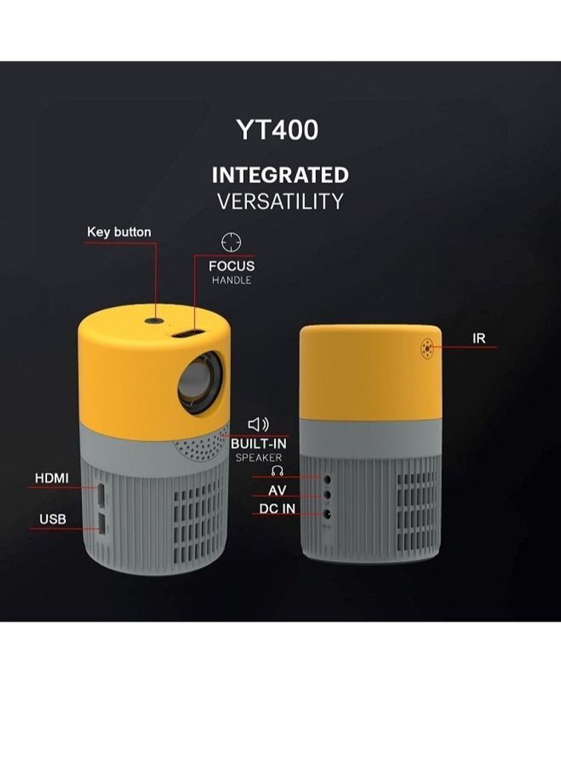 NIBEMINENT YT400 LED Portable Video Projector - Image 3