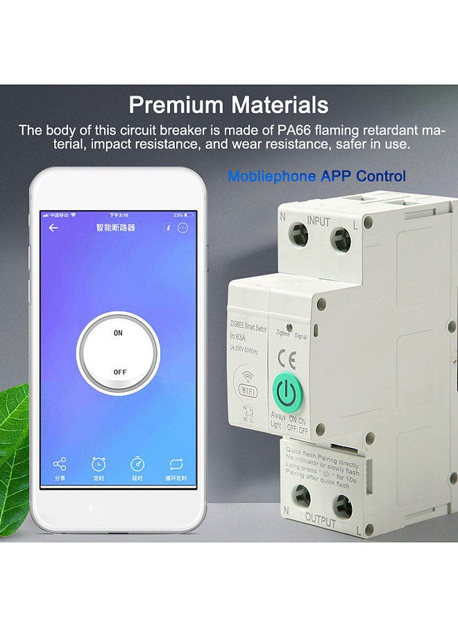 Generic Zigbee Intelligent Circuit Breaker Wireless Mobilephone APP Remotely Control Home Automation Equipment with Voice Control Function  - Image 2
