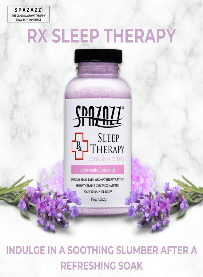 Spazazz Aromatherapy Salt Crystals 19oz – Sleep Therapy – Hot Tub & Bath Soak – Spazazz Hot Tub Crystals are Oil-Free & Safe for All Spas - Image 2