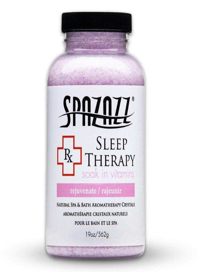 Spazazz Aromatherapy Salt Crystals 19oz – Sleep Therapy – Hot Tub & Bath Soak – Spazazz Hot Tub Crystals are Oil-Free & Safe for All Spas - Image 1