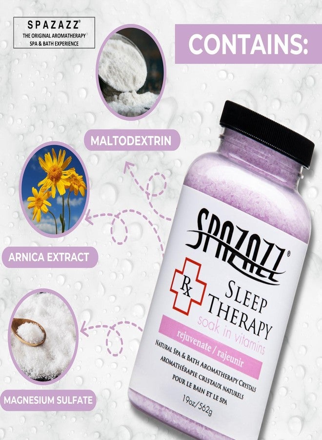 Spazazz Aromatherapy Salt Crystals 19oz – Sleep Therapy – Hot Tub & Bath Soak – Spazazz Hot Tub Crystals are Oil-Free & Safe for All Spas - Image 5