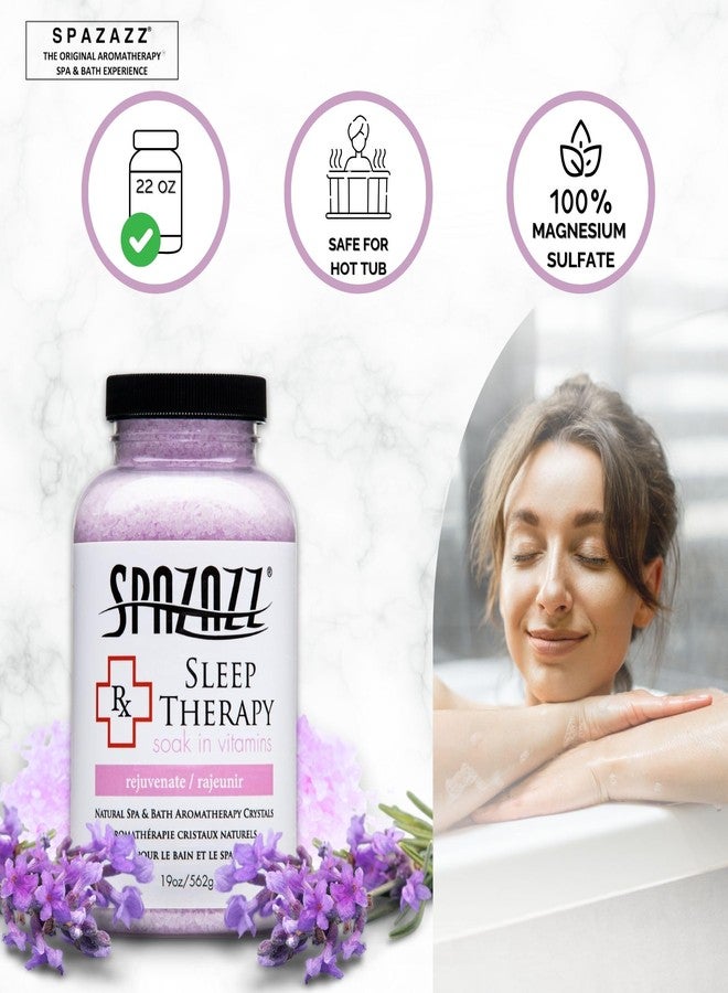 Spazazz Aromatherapy Salt Crystals 19oz – Sleep Therapy – Hot Tub & Bath Soak – Spazazz Hot Tub Crystals are Oil-Free & Safe for All Spas - Image 3