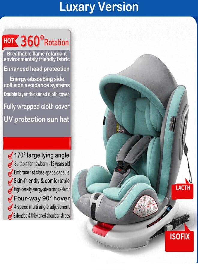 ZCM-HAPPY Car Child Safety Seat with 360° Rotating Feature With Universal Compatibility and Premium Accessories  - Image 2