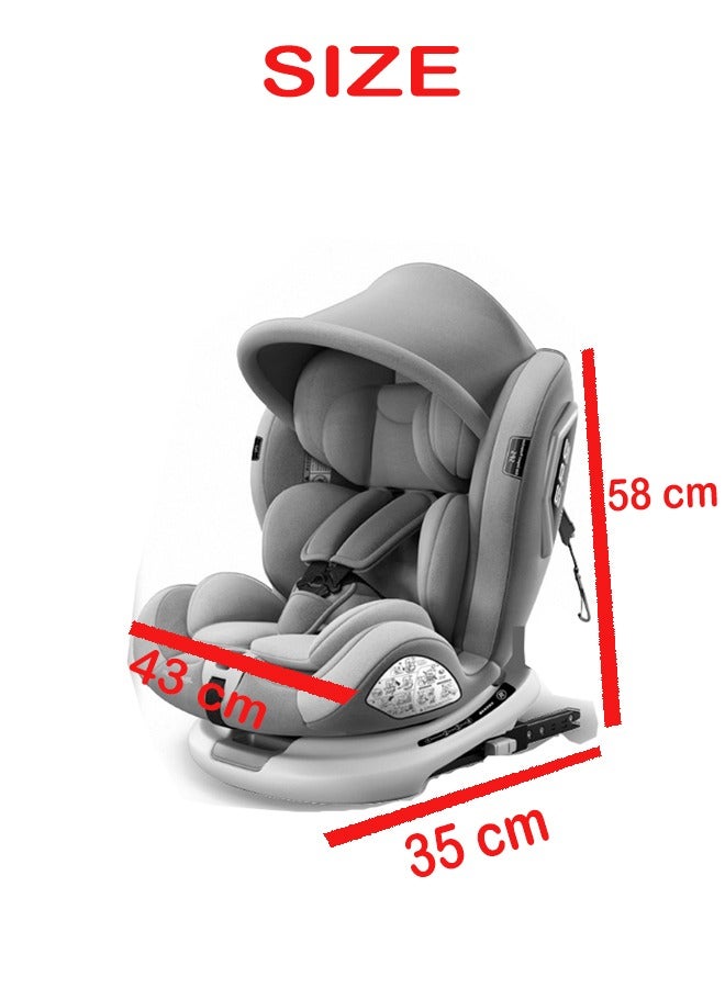 ZCM-HAPPY Car Child Safety Seat with 360° Rotating Feature With Universal Compatibility and Premium Accessories  - Image 3