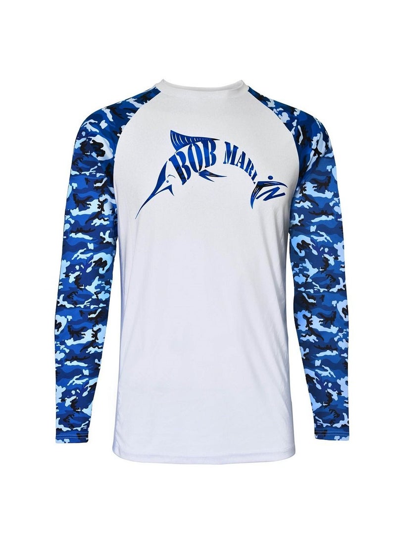 BOB MARLIN Marlin Performance Shirt Bob Camo Blue-Xl  - Image 1