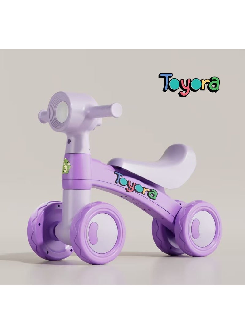 TOYORA 3-in-1 Kids Balance Bike with Pedals | Adjustable Toddler Training Bicycle | Indoor & Outdoor Ride-On | Ages 1-3 Years