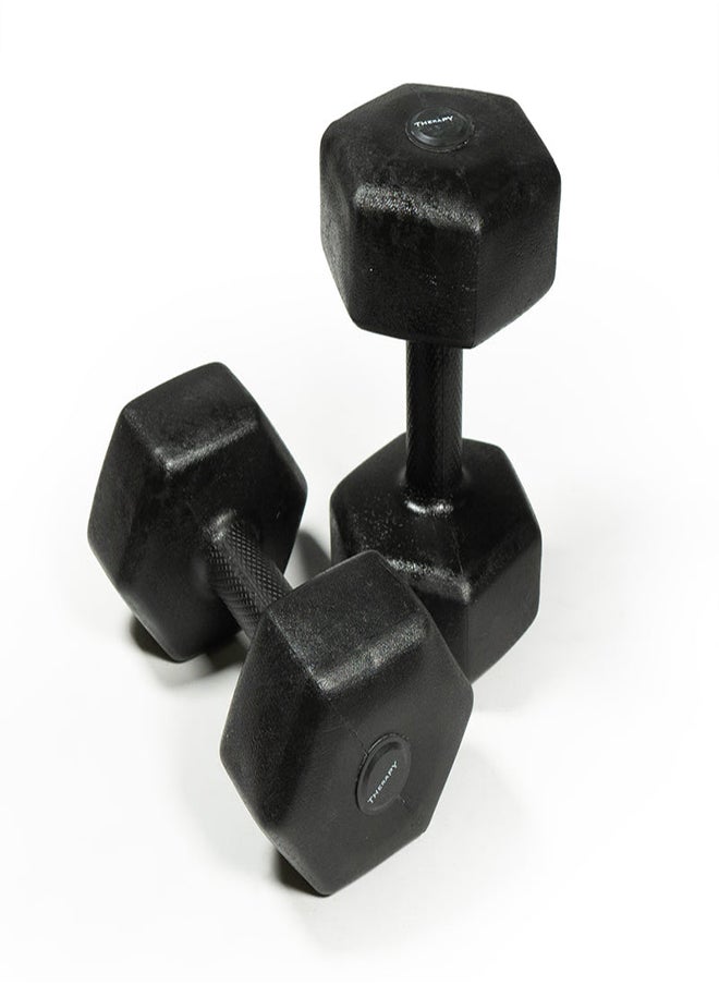 Therapy Fitness PVC Hex Dumbbells - PAIR - 4KG  - Image 3
