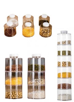 Generic Six-tier spice tower transparent  - Image 1
