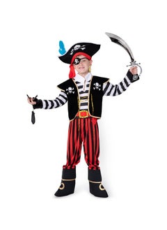 Spooktacular Creations Halloween Child Boy Pirate Fierce Captain Costume W/Accessories For Dress Up (3T (3 4 Yr))  - Image 2