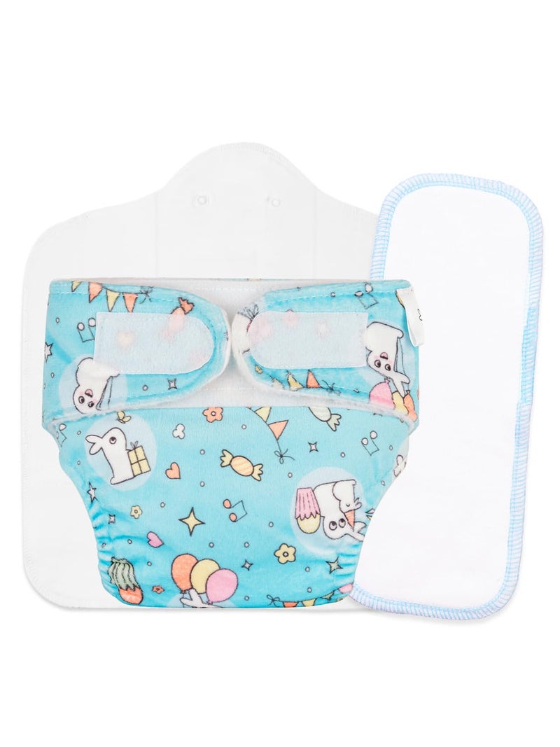 SuperBottoms New Born UNO Cloth Diaper Combo Pack - Includes 1 UNO Diaper, 1 DryFeel Magic Pad & 1 Universal Booster Pad - Reusable, Washable, Organic & Rash-Free - For Babies – 0-3M - Eco-Friendly - Image 1