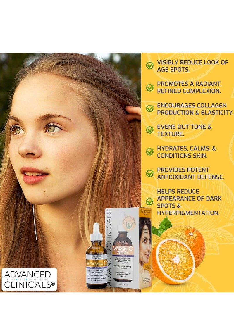 أدفانسد كلينيكال سيروم فيتامين سي المضاد للشيخوخة للبقع الداكنة ولون البشرة غير الموحد وتجاعيد الوجه وخطوط التعبير 52 مل - Image 3